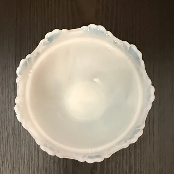 White Pedestal Bowl - Picture 4 of 8